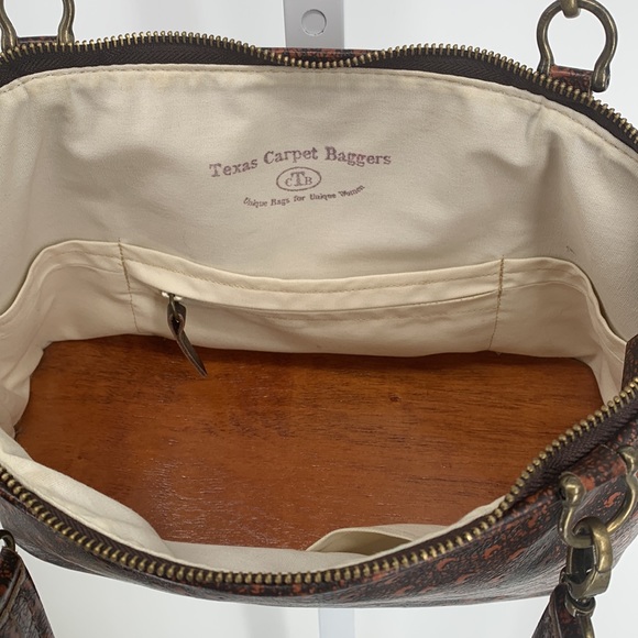 Texas Carpet Bagger Leather Tote. - Picture 11 of 15